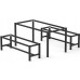 Limpopo 420mmH Coffee Table and/or Bench Seat Frame with H-Brace (Square Leg)